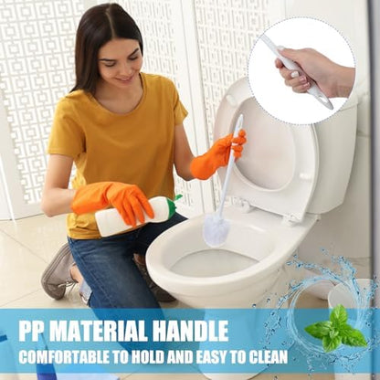 Tioncy 50 Pcs 14.2 Inch Toilet Brushes for Bathroom Bowl Scrubber