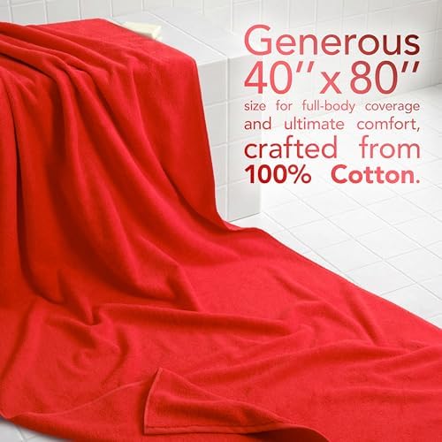 American Soft Linen 100% Cotton Luxury Turkish Towels, 40x80 XL Bath Sheet