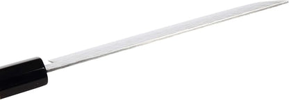 Japanese Vegetable Knife Hammered Damascus VG-10 46 Layer Octagonal Magnolia Wood Handle, Nakiri 6.3-inch (160mm)