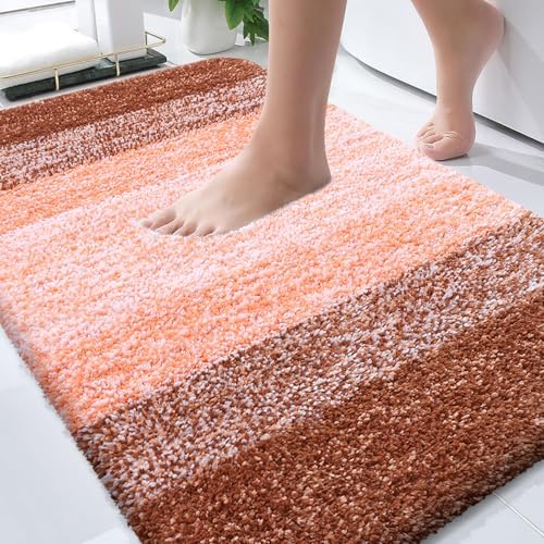 OLANLY Bathroom Rugs Mat 30x20, Extra Soft Absorbent Microfiber Bath Rugs