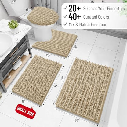 Arotive Bathroom Rugs Mat 70x24, Soft Absorbent Chenille Shaggy Bath Mat