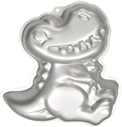 Dinosaur Shape Cake Pan, 3D Birthday Cake Pan, Aluminum Alloy Cake Molds Nonstick Baking Tools