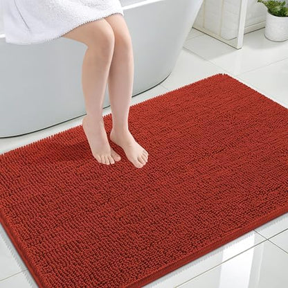 OLANLY Large Bathroom Rugs 44x32, Extra Soft Absorbent Chenille Bath Rugs