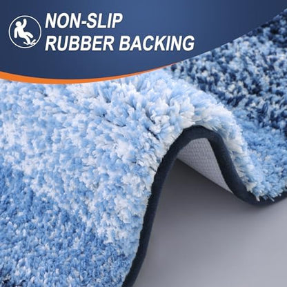 OLANLY Large Bathroom Rugs 50x30, Extra Soft Absorbent Microfiber Bath Rugs