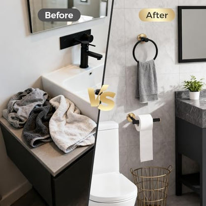 7 Pcs Bathroom Accessories Set, Towel Racks for Bathroom