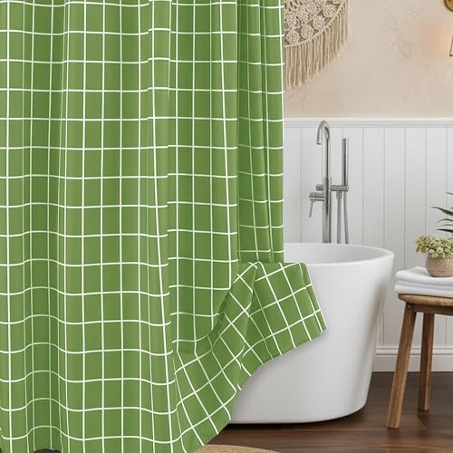 Fabric Shower Curtains for Bathroom-Cloth Modern Farmhouse Shower Curtain