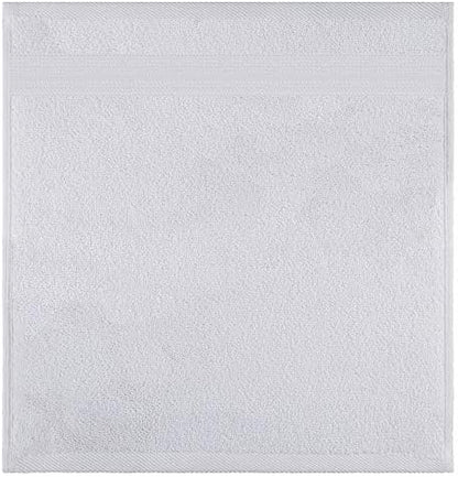 American Veteran Towel, 100% Cotton Turkish Washcloths for Bathroom Essentials 4 Pack, Soft Absorbent Wash Cloths Quick Drying Small Towels Washrags, White