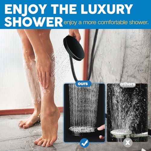 Shower Head, 8" High Pressure Rainfall Shower Head with Handheld Dual Spray