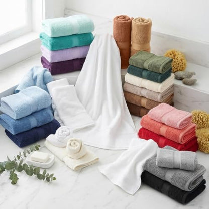 SUPERIOR Egyptian Cotton Ultra Plush & Absorbent, 12 Piece Set, Red