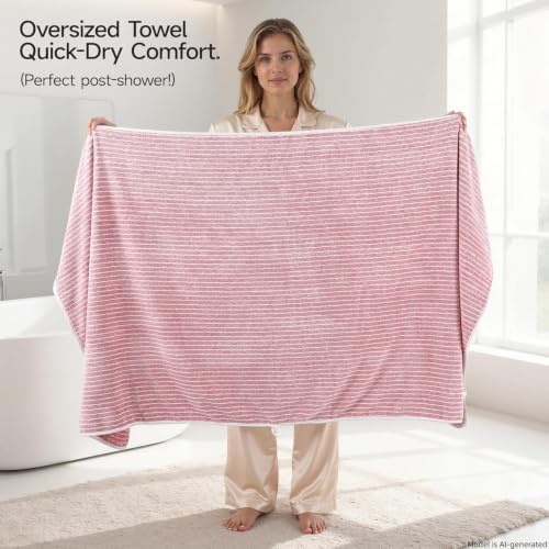 Microfiber Bath Towel 35x70 Inches- Ultra Soft Quick Dry, Lightweight for Gym, Spa, Travel | Hotel Grade & Multi-Use| Single Pack