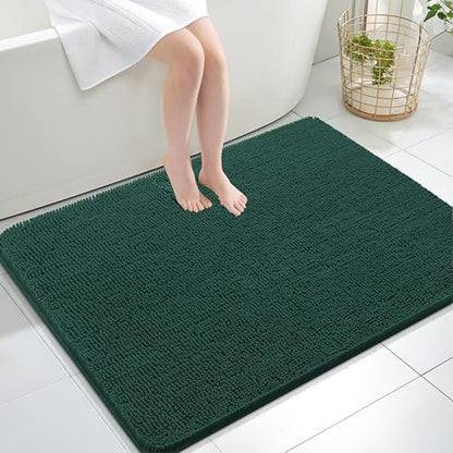 OLANLY Large Bathroom Rugs 40x32, Extra Soft Absorbent Chenille Bath Rugs