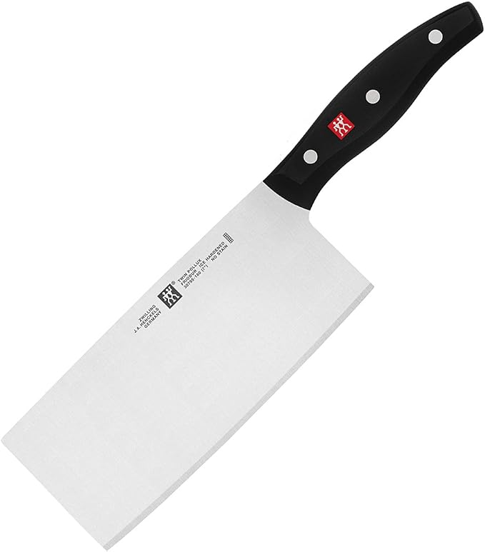 ZWILLING Twin Signature 7-inch Chinese Vegetable Cleaver, Razor-Sharp, Made in Company-Owned German Factory with Special Formula Steel perfected for almost 300 Years, German Knife