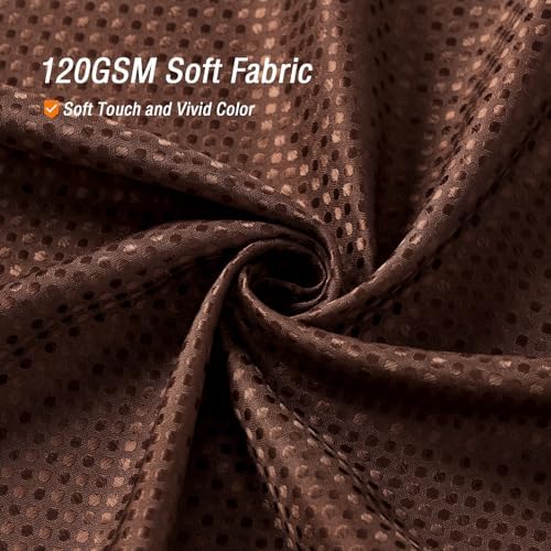 Gibelle Small Stall Brown Fabric Shower Curtain, 36 x 72