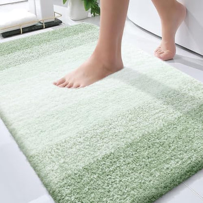 OLANLY Bathroom Rugs Mat 34x21, Extra Soft Absorbent Microfiber Bath Rugs