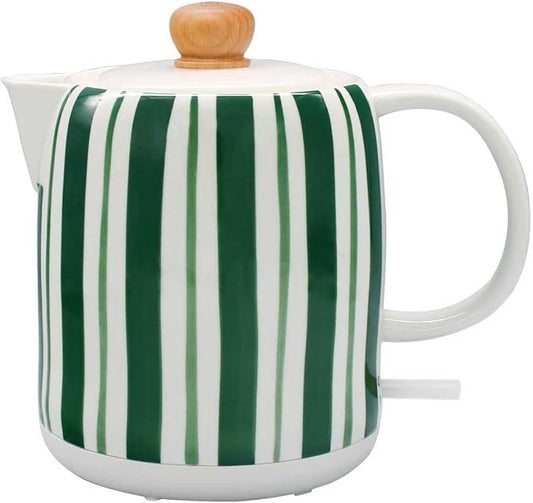 1.0-Liter Ceramic Electric Kettle, 1000W Rapid Boil, Tea Kettles Pot & Hot Water Boiler For Coffee & Tea, Teapot Auto Shut-Off, Boil-Dry Protection (A21)