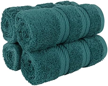 American Soft Linen 100% Cotton Luxury Turkish Towels, 4 PC Washcloth Set