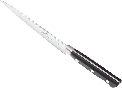 Mercer Culinary MX3 Premium San Mai VG-10 Steel Core Blade Petty Knife, 150mm 6 Inch,Black
