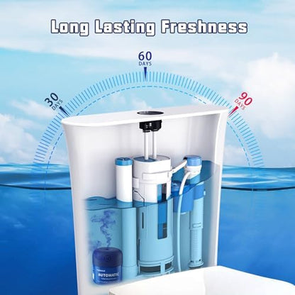 Automatic Toilet Bowl Cleaner 3 Bottles Eucalyptus Long lasting