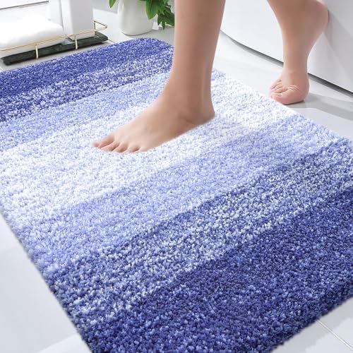 OLANLY Bathroom Rugs Mat 34x21, Extra Soft Absorbent Microfiber Bath Rugs