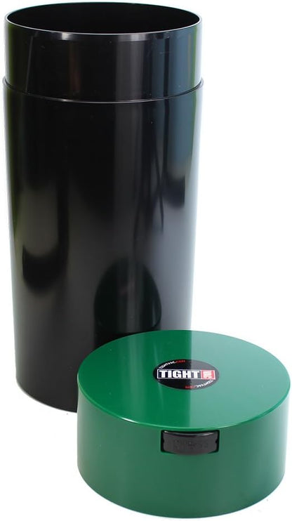 Tightvac - 5oz to 24 Ounce - Patented Airtight Container | Multi-use Vacuum Container Works as Smell Proof Containers for Herbs and Dry Goods. Green Black
