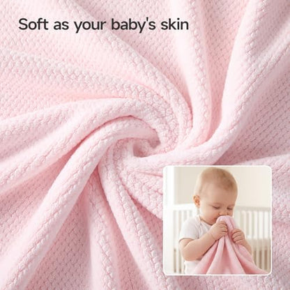 REDKISS 6 Piece Pink Towel Set, Extra Large Microfiber Bathroom Towels Set, 2 Bath, 2 Hand, 4 Washcloths, Super Soft, Highly Absorbent, Quick Dry Pink Towels for Bathroom, Gym, Spa & Hotel