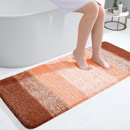 OLANLY Bathroom Runner Rug 47x20, Extra Soft Absorbent Microfiber Bath Rugs