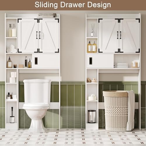 ChooChoo Over The Toilet Storage Cabinet with Sliding Door