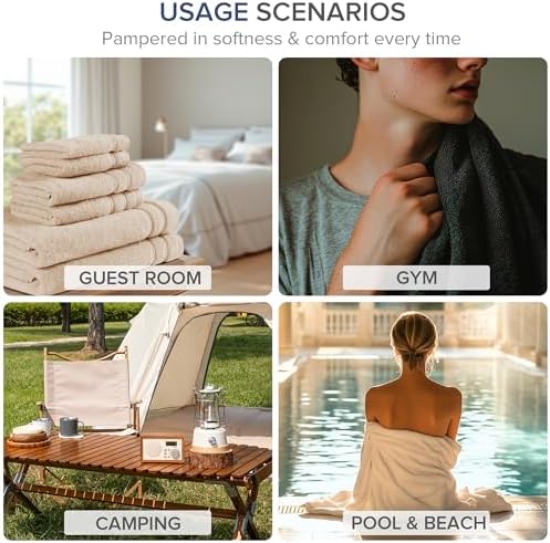 Comfort Spaces 12 Pc Towel Set, 100% Cotton Zero Twist, Indigo Navy Blue