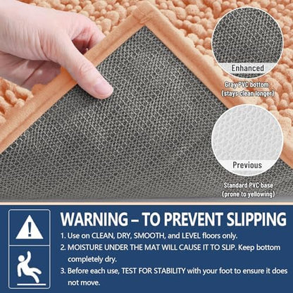 Arotive Bathroom Rugs Mat 30x20, Soft Absorbent Chenille Shaggy Bath Mat