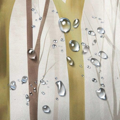 Birch Forest Abstract Shower Curtain Farmhouse Bathroom Decor 72X84 Inch