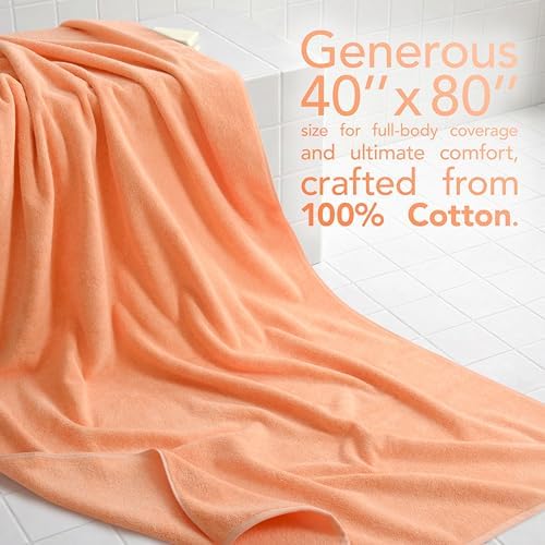 American Soft Linen 100% Cotton Luxury Turkish Towels, 40x80 XL Bath Sheet