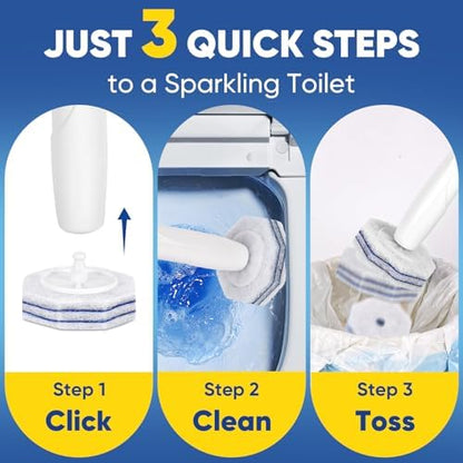 90Ct Aromative Toilet Brush Refills, Toilet Bowl Cleaner Refills, 3 Scents