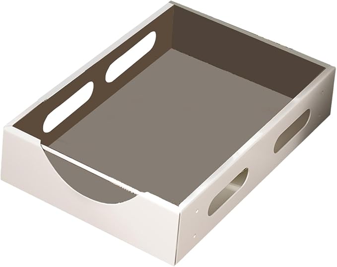 Pull Out Cabinet Organizer - Smoothly Sliding Drawers for Cabinet Carbon Steel Sturdy Slide Out Drawers for Kitchen Cabinet, Pantry, Bathroom (White)