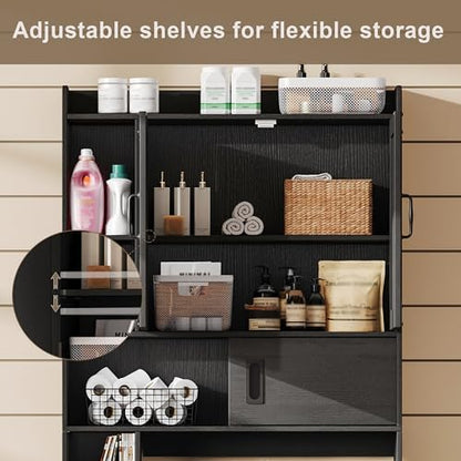 ChooChoo Over The Toilet Storage Cabinet with Adjustable Shelves