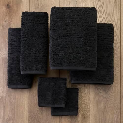 SKL Home CloudSoft Bath Towel, 100% Cotton Luxury, Slate