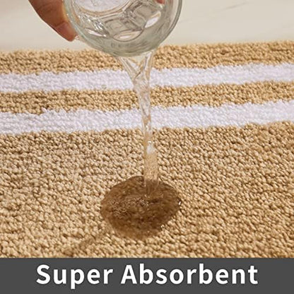 COSY HOMEER Non-Slip Bath Mat Extra Thick Absorbent Plush Washable