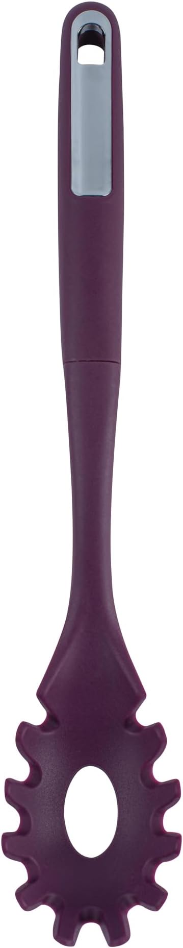 Restaurantware Silicone Utensil Set Pack of 10 Non-Slip Handle 6-Piece Kitchen Tool Set, Heat-Resistant Dishwasher-Friendly Cooking Accessories, Durable Purple Cooking Utensils