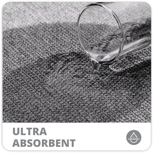 Bosap Bath Mat,Ultra Thin Bathroom Rugs,Rubber Bath Mats for Bathroom,No Slip Bath Rugs,Quick Dry,Machine Washable,Low Pile,Absorbent,Shower Outside,Sink,Home Decor Accessories.Grey,2'x3'(24x36inch)