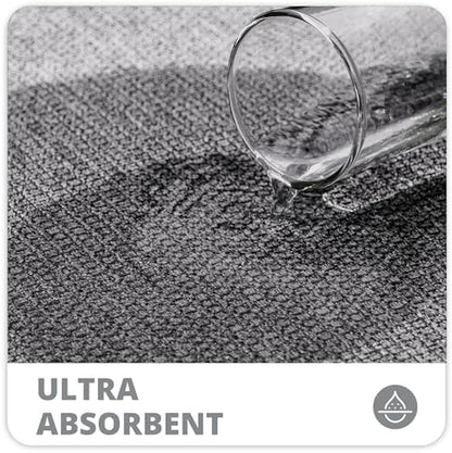 Bosap Bath Mat,Ultra Thin Bathroom Rugs,Rubber Bath Mats for Bathroom,No Slip Bath Rugs,Quick Dry,Machine Washable,Low Pile,Absorbent,Shower Outside,Sink,Home Decor Accessories.Grey,2'x3'(24x36inch)