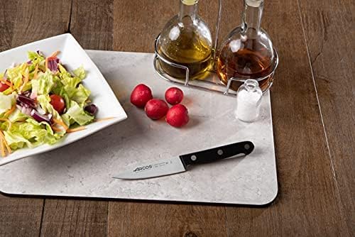 Arcos Paring Knife 4 Inch Stainless Steel. Professional Knife for Peeling Fruits and Vegetable. Ergonomic Polyoxymethylene Handle and 100 mm Blade. Series Universal. Color Black