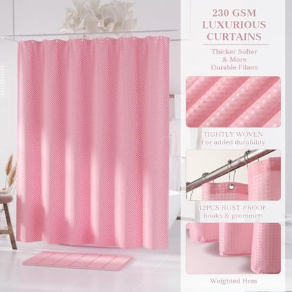 Light Pink Bathroom Accessories Set - Apartment Bathroom Sets