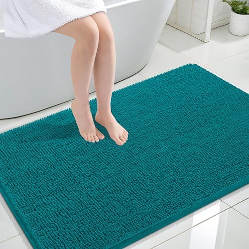 OLANLY Large Bathroom Rugs 44x32, Extra Soft Absorbent Chenille Bath Rugs