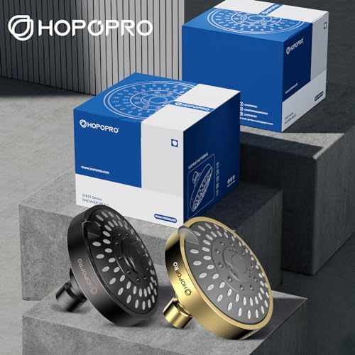 High Pressure Shower Head, HOPOPRO 5-Mode Fixed Showerhead, NBC Recommended