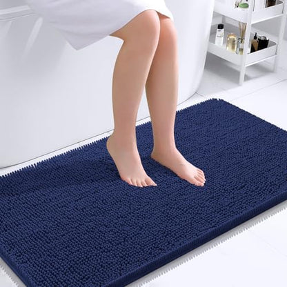 OLANLY Bathroom Runner Rugs 40x24, Extra Soft Absorbent Chenille Bath Rugs