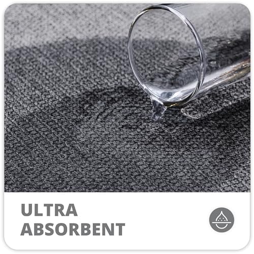 Bosap Bath Mat,Ultra Thin Bathroom Runner Rugs,Large Bath Mats for Bathroom,Quick Dry,Non-Slip,Machine Washable,Low Pile,Bath Rug,Shower Outside,Sink,Home Decor Accessories.Dark Grey,2'x6'(24x72inch)