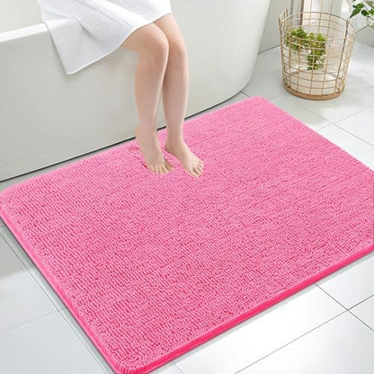 OLANLY Large Bathroom Rugs 40x32, Extra Soft Absorbent Chenille Bath Rugs