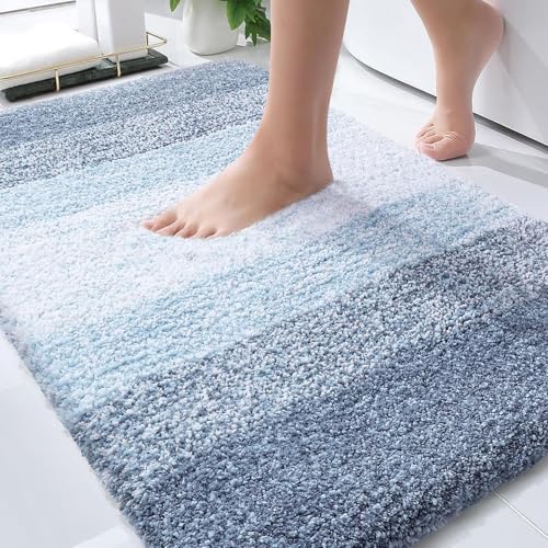 OLANLY Bathroom Rugs Mat 36x24, Extra Soft Absorbent Microfiber Bath Rugs