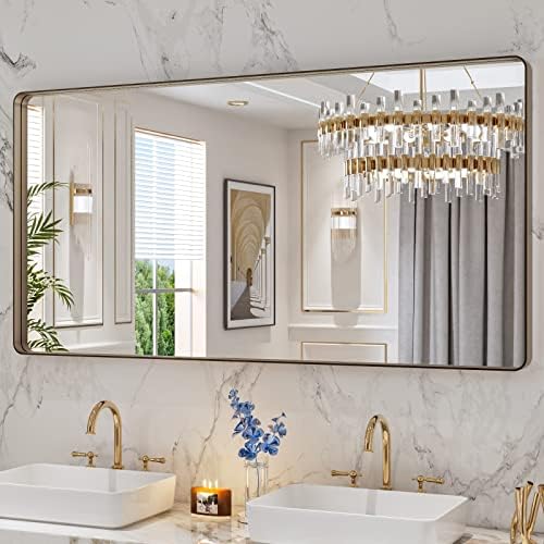 LOAAO 60"X30" Bronze Bathroom Mirror