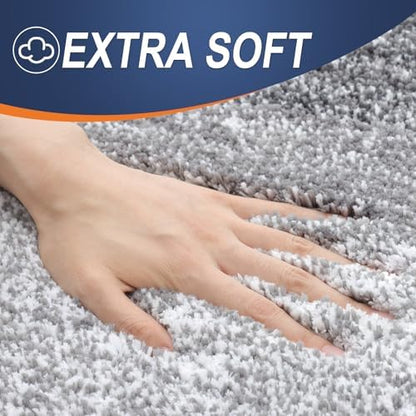 OLANLY Bathroom Runner Rug 44x24, Extra Soft Absorbent Microfiber Bath Rugs