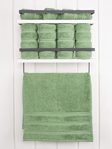 American Soft Linen 100% Cotton Luxury Turkish Towels, 4 PC Hand Towel Set